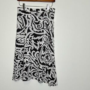 Vtg INC Womens Asymmetrical Midi Skirt Size XS Whimsical Tiered Fitted‎ Y2K